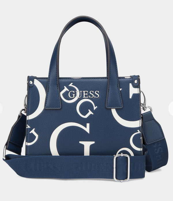 Women's Guess Navy Forber Mini Tote Handbag